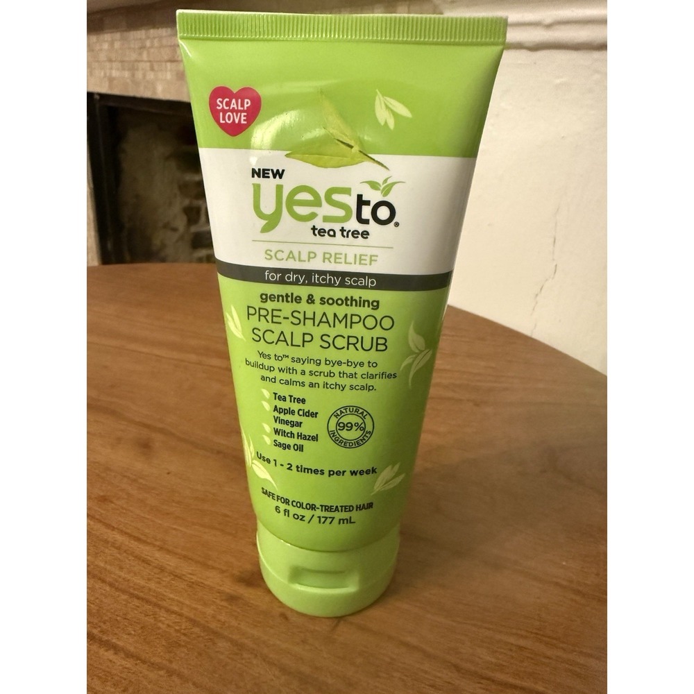 (1) Yes To Naturals Tea Tree Scalp Relief Pre-Shampoo Scalp Scrub Sage Oil